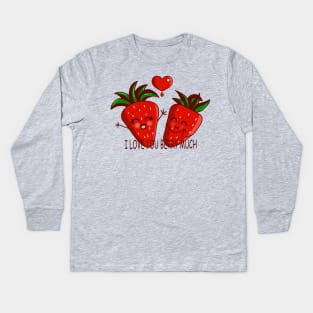 I LOVE YOU BERRY MUCH Kids Long Sleeve T-Shirt